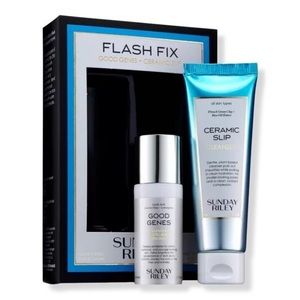 Sunday Riley Flash Fix - Good Genes Lactic Acid Treatment, Ceramic Slip Cleanser